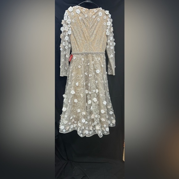 Mac Duggal 67387 NWT FLORAL EMBELLISHED LACE A-LINE COCKTAIL DRESS - Picture 5 of 8